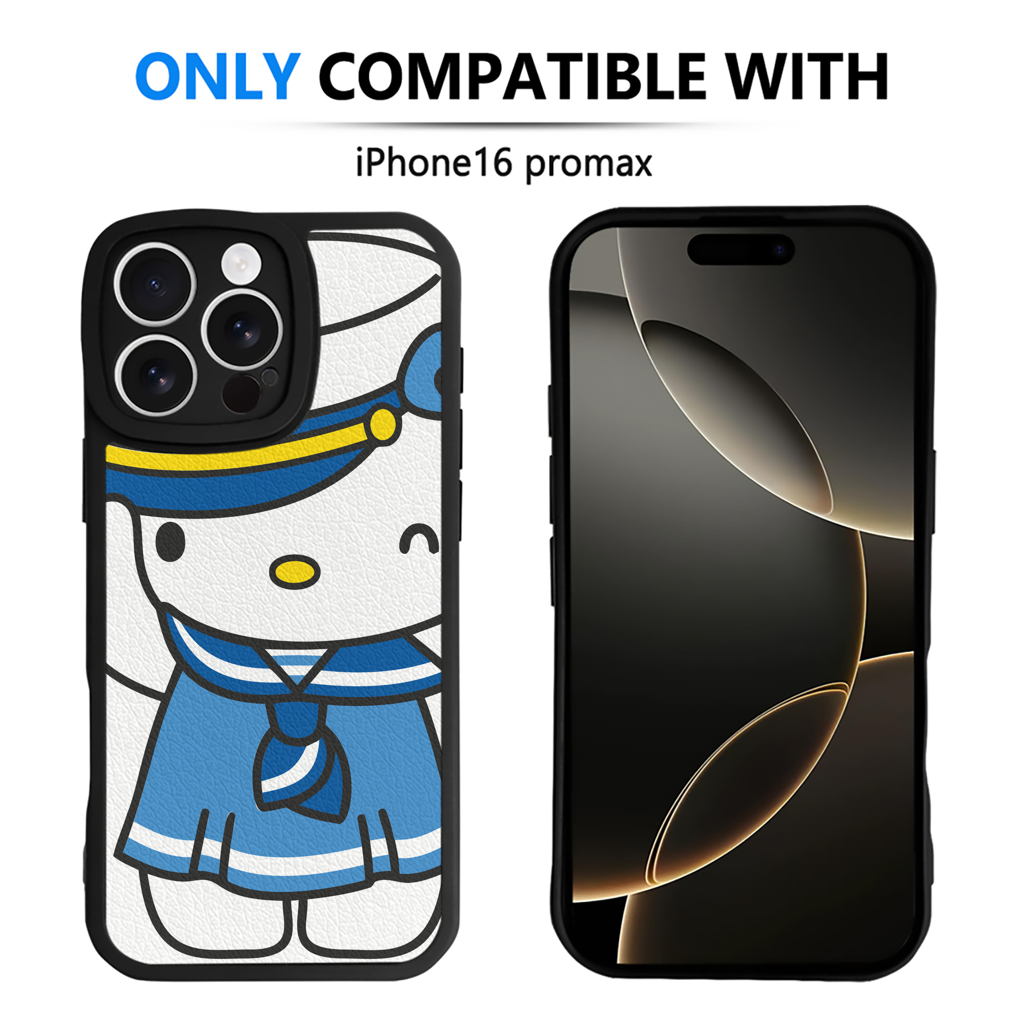 （画像用） Hello Kitty ハローキティ 【iPhone 16シリーズ対応】シリコンスマホケース（レザー調） 材質：シリコン